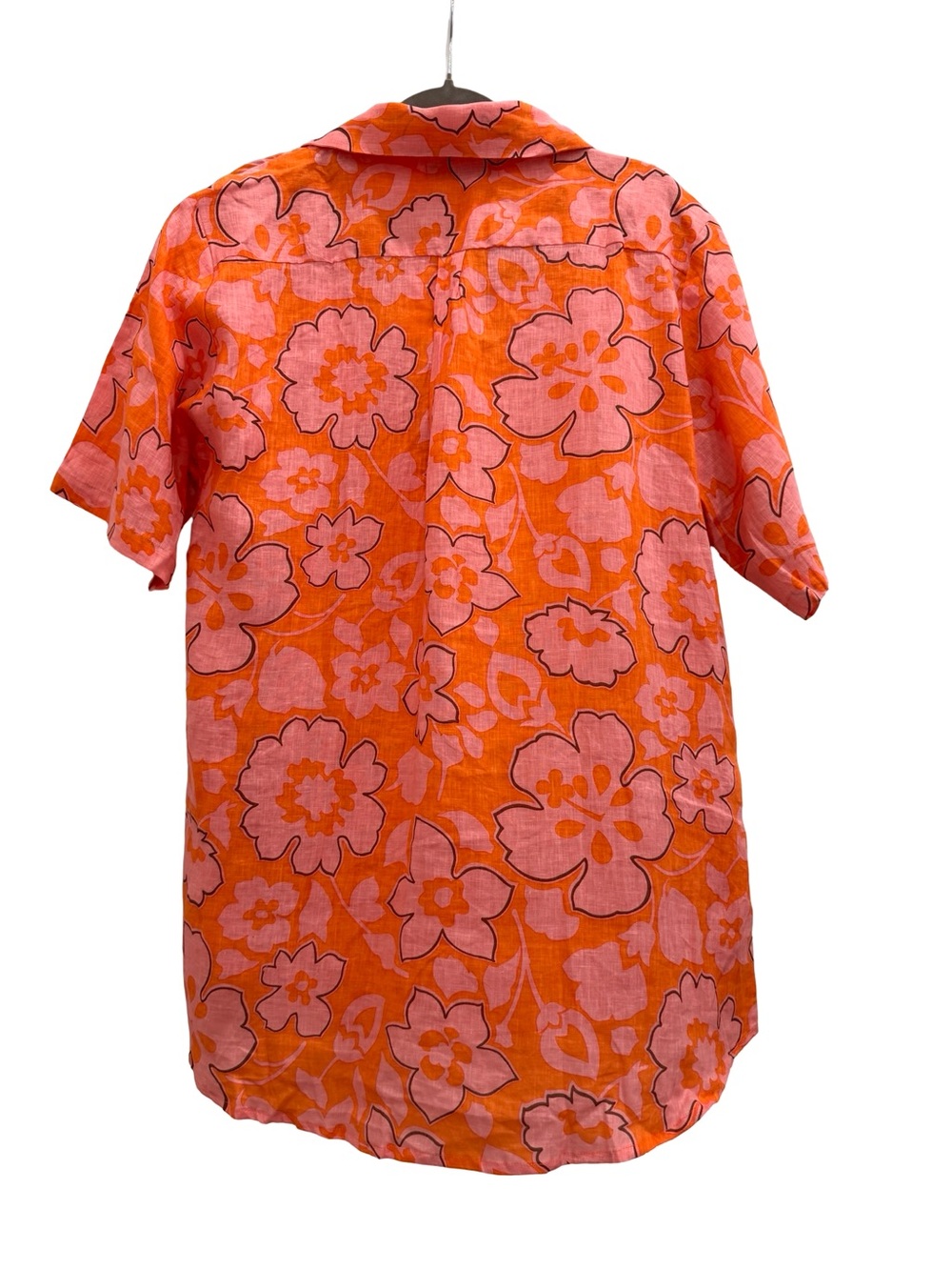 Faithfull the Brand Orange and Pink Floral Button-Down Shirt - Picture 5 of 7